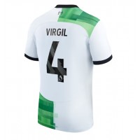 Dres Liverpool Virgil van Dijk #4 Gostujuci 2023-24 Kratak Rukav